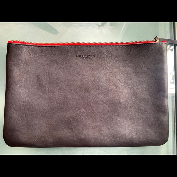 Rue de Bretagne buttery soft leather clutches - Picture 4 of 8